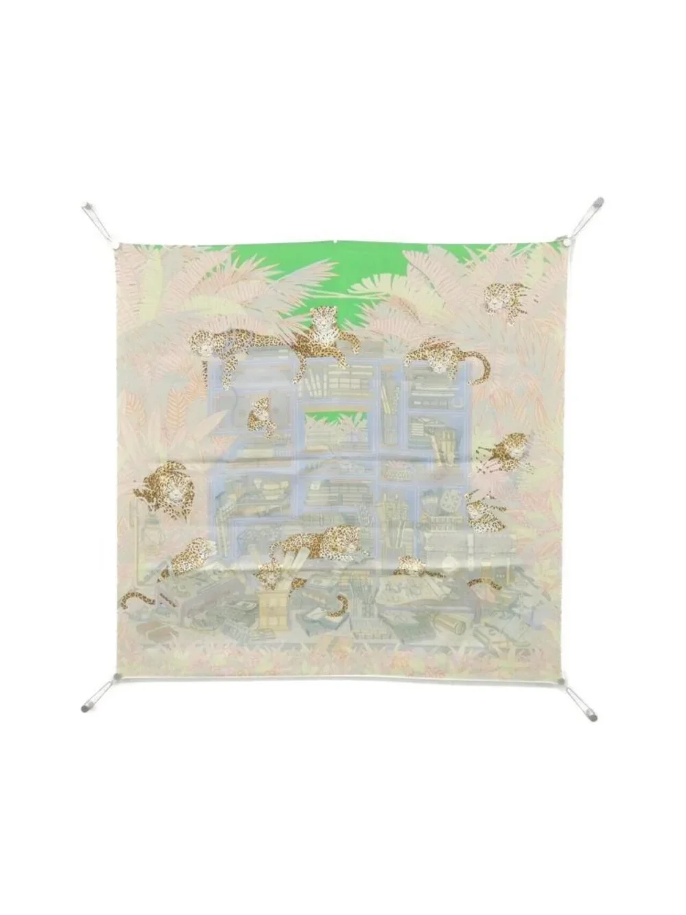 Hermes les Douze Leopards Carre Double Face Scarf - Picture 2 of 6